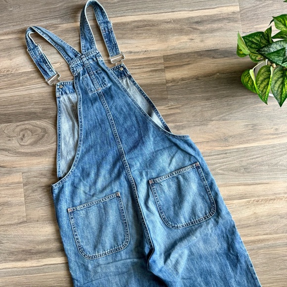 GAP Denim Overalls Pocket Bib – Medium Wash Relaxed Fit Indigo Blue Size M - Picture 9 of 14